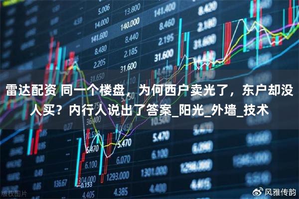 雷达配资 同一个楼盘，为何西户卖光了，东户却没人买？内行人说出了答案_阳光_外墙_技术
