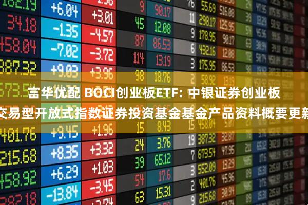富华优配 BOCI创业板ETF: 中银证券创业板交易型开放式指数证券投资基金基金产品资料概要更新